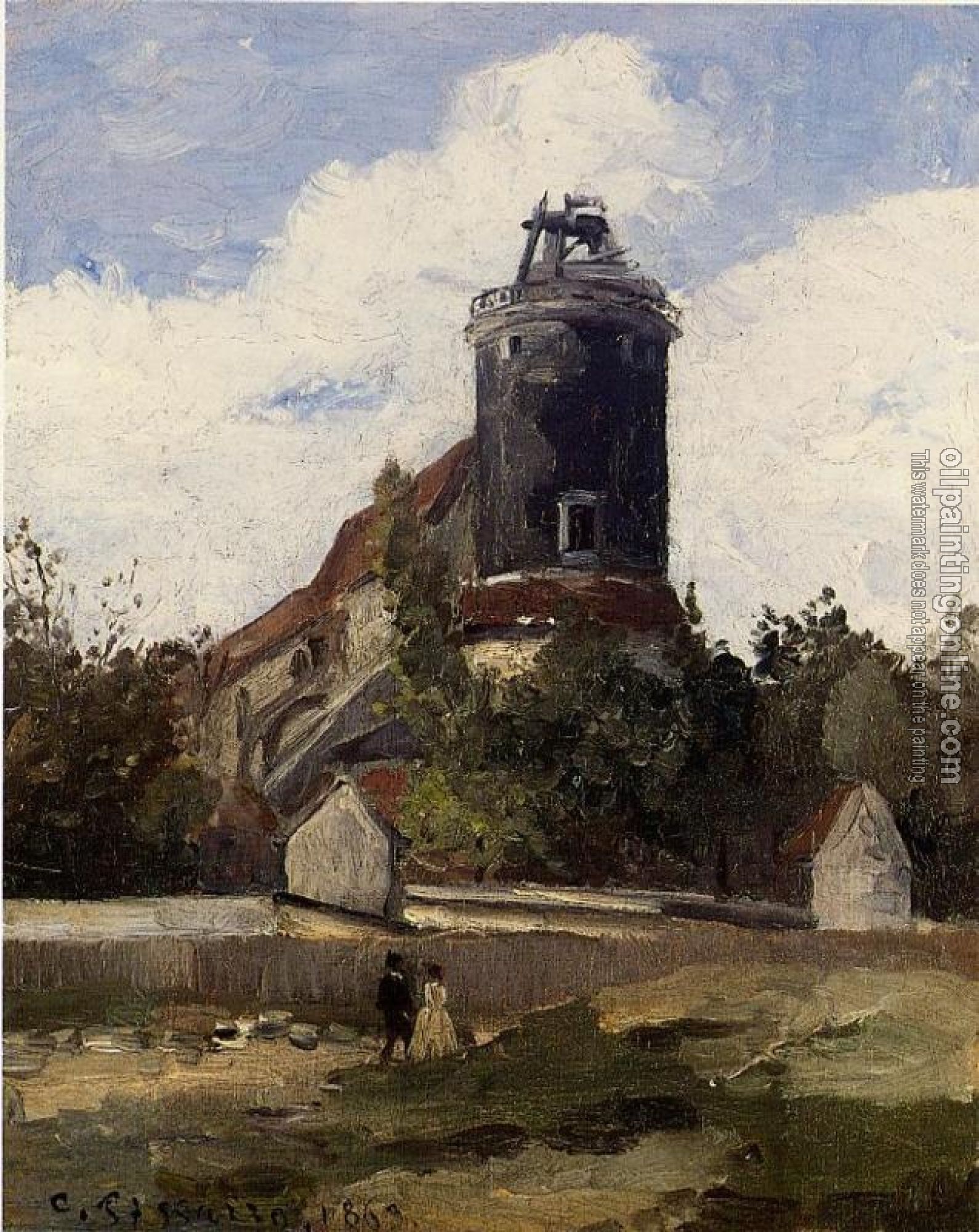 Pissarro, Camille - The Telegraph Tower at Montmartre